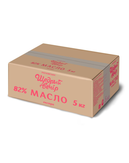 Масло Екстра 82%  ТМ  Щедрий вечір  5кг       