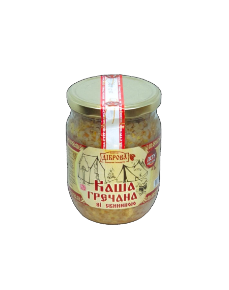 Консервована "Каша гречана зі свининою"
