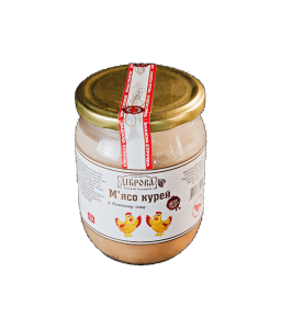 Тушонка  "М`ясо курей" у власному соці