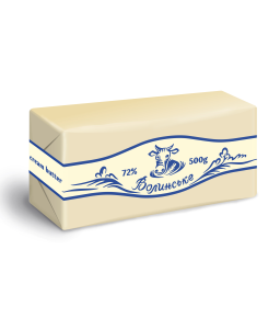 Масло  Селянське 72%  ТМ  Волинське  0,5кг