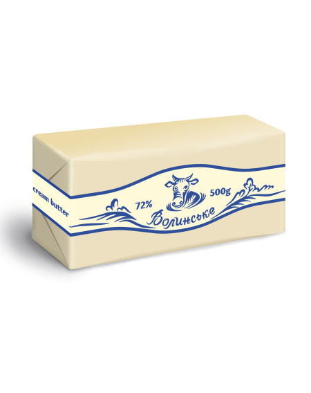 Масло  Селянське 72%  ТМ  Волинське  0,5кг