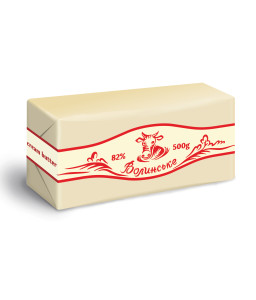 Масло  Екстра 82%  ТМ  Волинське  0,5кг