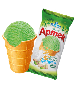 "Артек" морозиво фісташкове у вафельному стаканчику, 70г