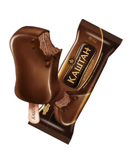 "Каштан шоколадний" шоколадний пломбір 12%, 75г