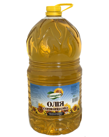 Олія соняшникова рафінована  ТМ "Сонцелія",  10л