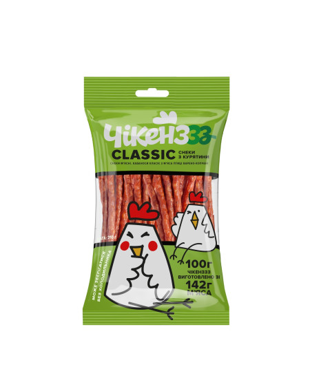 Снеки з м`яса птиці сушені "Класік"  в/к,  180г