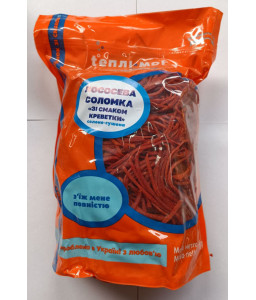 Рибна соломка Лососева солоно-сушена зі смаком креветки  ТМ Теплі моря   1кг