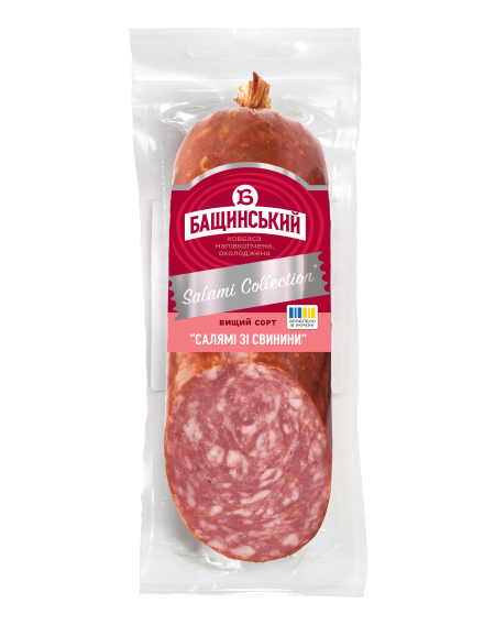 Ковбаса "Салямі зі свинини"  ТМ Бащинський  ~0,23кг