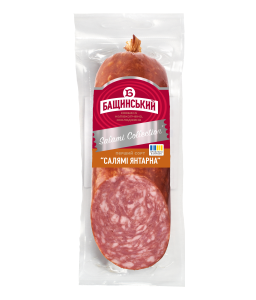 Ковбаса "Салямі Янтарна"  ТМ Бащинський  ~0,21кг