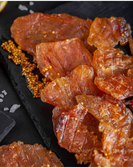 М`ясо  курки солоно-сушене "З гірчицею" ТМ Теплі моря  1,0кг