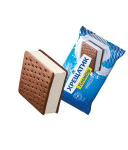 "Хрещатик" пломбір 15% сендвіч на печиві з какао, 75г