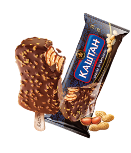 "Каштан Арахіс та Карамель" з наповнювачем Солона карамель в глазурі 12%, 75г