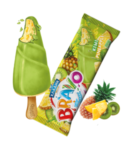 "BRAVO"  зі смаком ківі-ананас,  70г