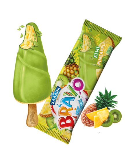 "BRAVO"  зі смаком ківі-ананас,  70г